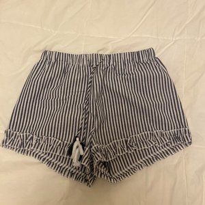 Rampage black and white stripe shorts